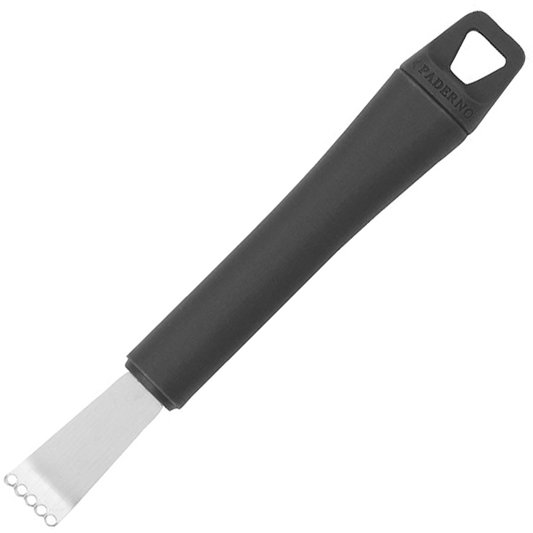 Нож для цедры;  сталь,пластик;  ,L=165,B=25мм;  металлический,черный