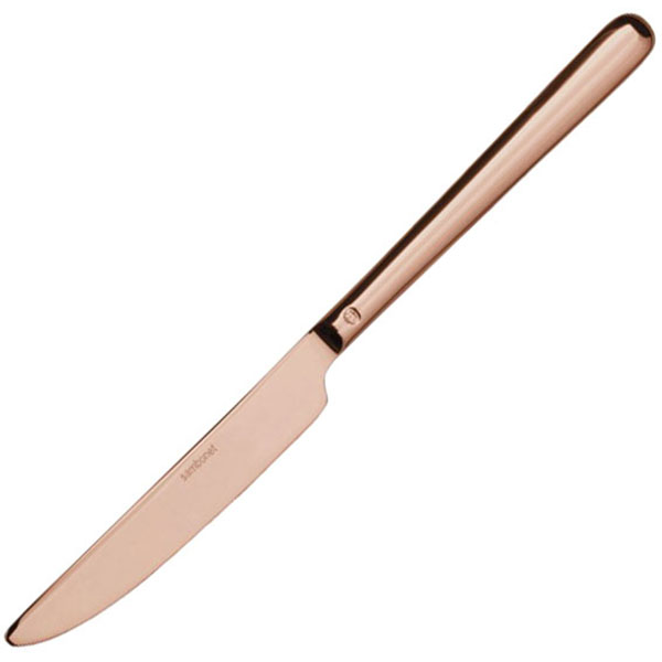 Нож столовый «Линеа»;  сталь нержавеющая;  ,L=23,6см;  медный