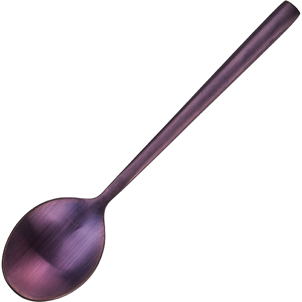 Ложка чайная «Саппоро бэйсик»; сталь нержавеющая; ,L=13,9см; фиолетовый, матовый