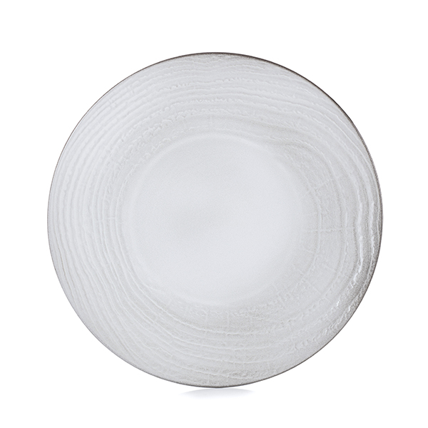 Тарелка «Свелл»;  керамика;  D=283,H=34мм;  белый