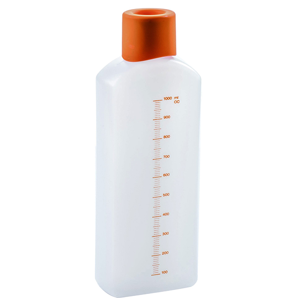 Бутылка для сиропа с крышкой;  пластик;  1л;  ,H=27,5,L=10,B=56см