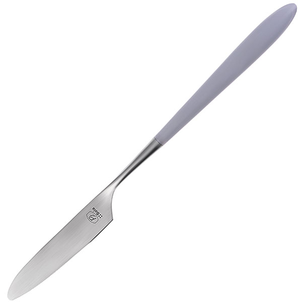Нож столовый «Гая»;  сталь нержавеющая;  серый