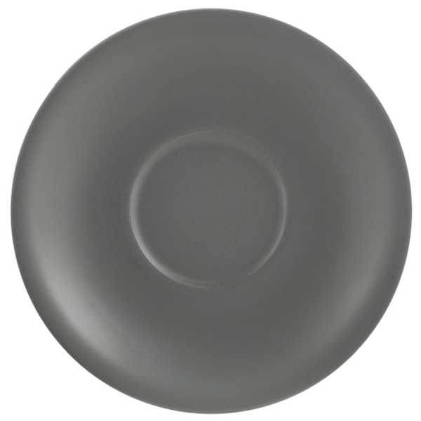 Блюдце для арт. 312109MG «Матт Грэй»;  фарфор;  D=12см;  серый