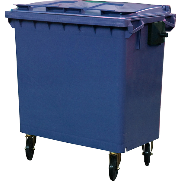 Контейнер для мусора на колесах;  770л;  синий
