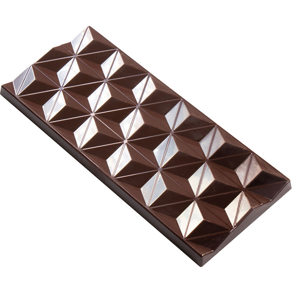 Форма для шоколада «Плитка геометрическая»[3шт]   пластик   ,H=10,L=150,B=66мм MATFER