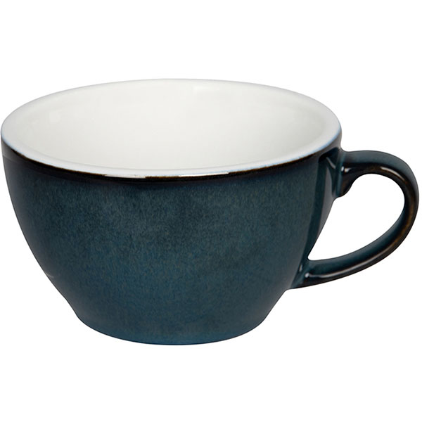 Чашка чайная «Эгг»;  фарфор;  250мл;  тем.син.