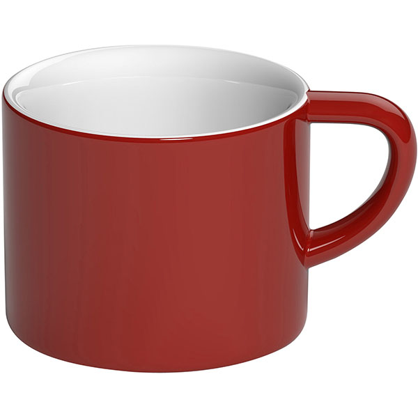 Чашка чайная «Бонд»;  фарфор;  150мл;  красный