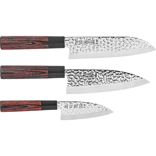 Набор ножей серии «Нара»[3шт]; сталь нержавеющая,дерево