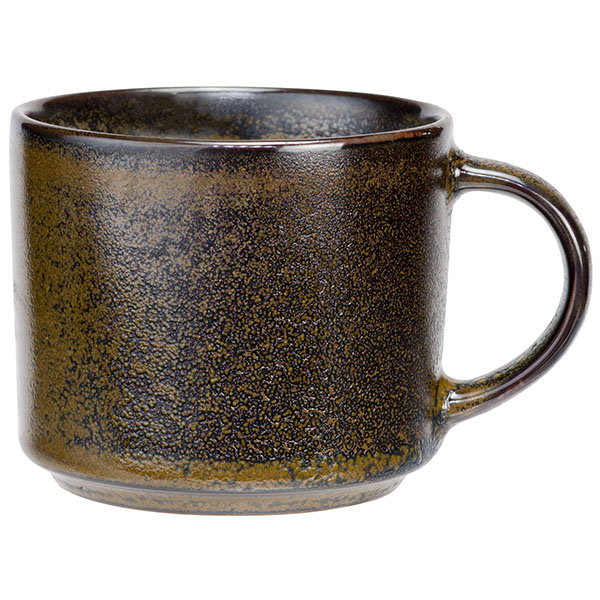 Чашка чайная «Юкатан»;  керамика;  180мл;  D=75мм;  коричнев.