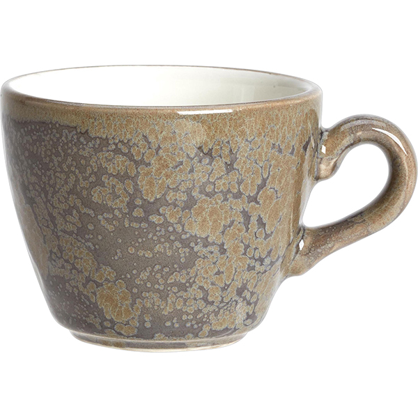 Чашка кофейная «Революшн Гранит»; фарфор; 85мл; D=7см; серый,коричнев.