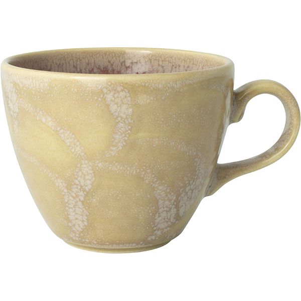 Чашка чайная «Аврора Везувиус Роуз Кварц»; фарфор; 228мл; D=9см; бежев.,розов.
