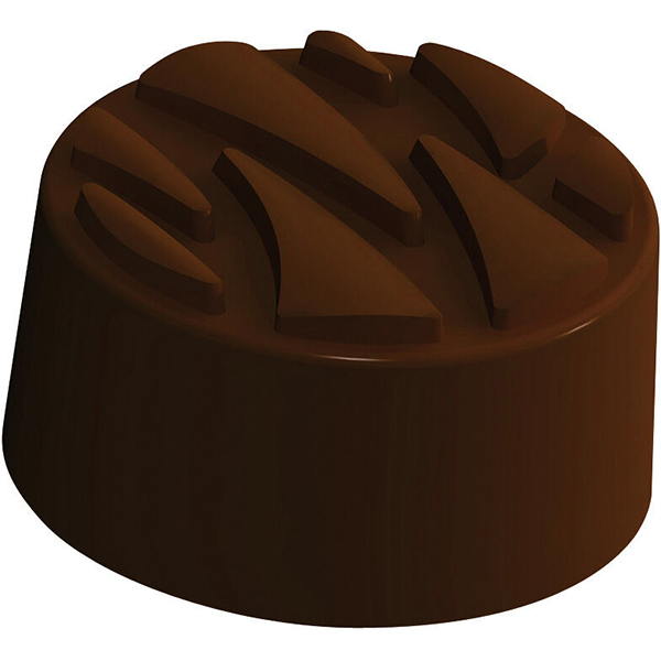 Форма для шоколада «Полено»[18шт]  пластик  D=280,H=14мм MATFER