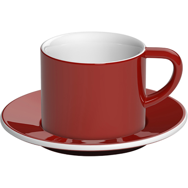 Чашка кофейная «Бонд»;  фарфор;  150мл;  красный