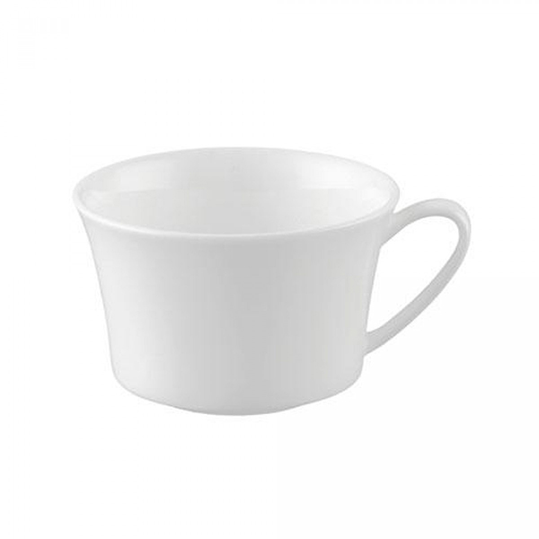 Чашка чайная «Джейд»;  костяной фарфор;  220мл;  D=10см;  белый