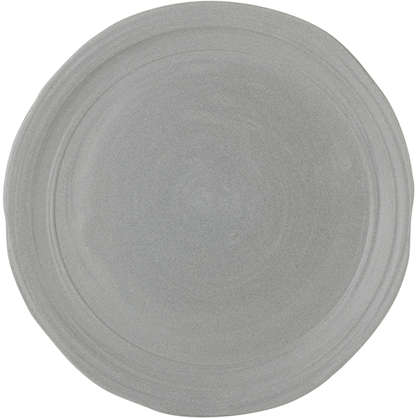 Тарелка «Нау»; керамика; D=25,5см; серый