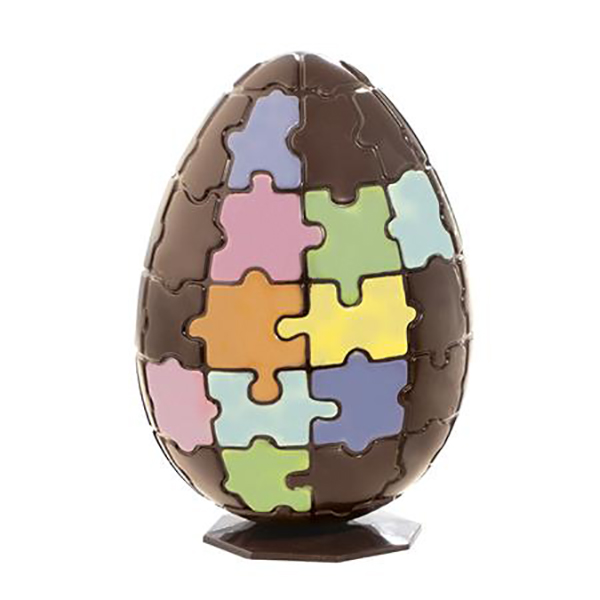 Форма для шоколада «Яйцо с узором Пазл»; поликарбонат; ,H=15см