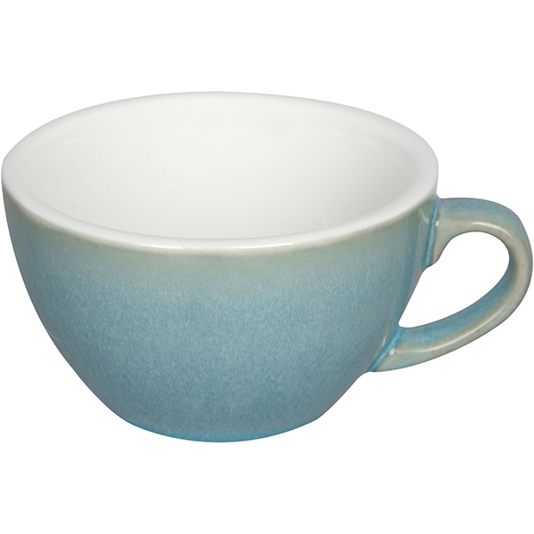 Чашка чайная «Эгг»;  фарфор;  200мл;  голуб.