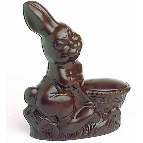 Форма для шоколада «Кролик с корзиной»[18шт]; пластик; ,L=18,B=15,5см
