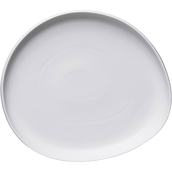 Блюдо для подачи «Нинфа»; фарфор; ,H=40,L=325,B=290мм; белый