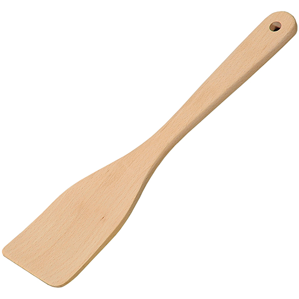 Лопатка деревянная кухонная; бук; L=30, 5см; бежевая