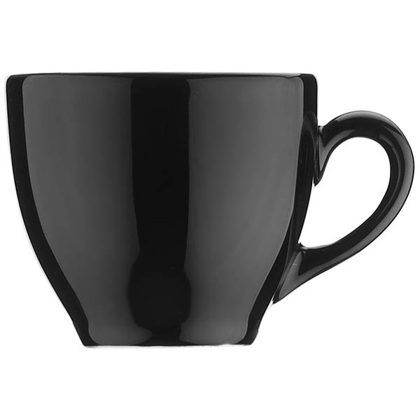 Чашка для эспрессо «Нанокрем 890220»; фарфор; 100мл; D=280, H=55мм; черный