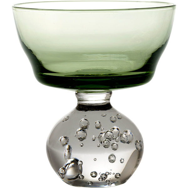 Креманка; стекло; D=92, H=100мм; зелен.