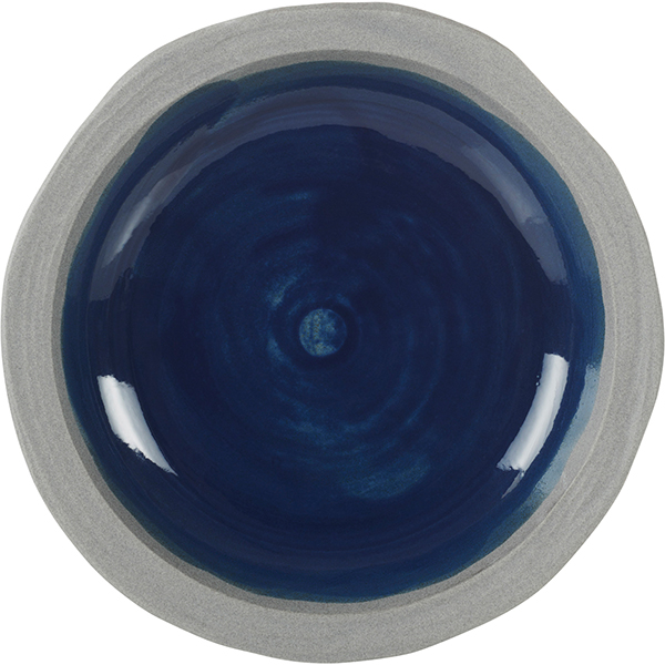 Тарелка глубокая «Нау»; керамика; 350мл; D=210, H=38мм; синий