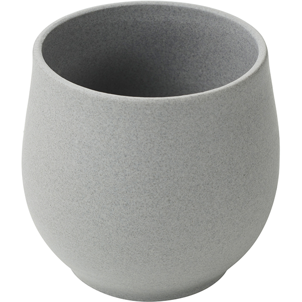 Стакан «Нау»; керамика; 200мл; D=80, H=73мм; серый