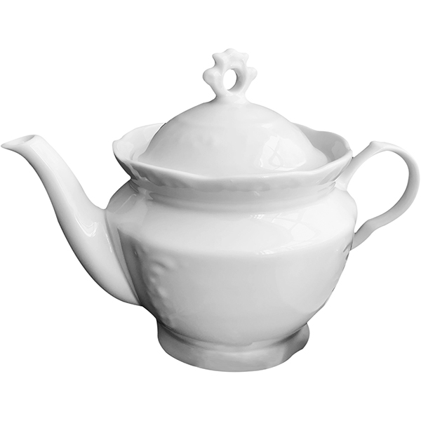 Чайник «Надежда»; фарфор; 0, 8л; белый