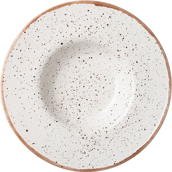 Тарелка для пасты «Пунто Бьянко»; фарфор; 0, 5л; D=310, H=55мм; белый, черный