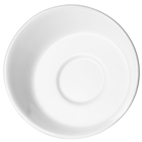 Блюдце «Монако Вайт»; материал: фарфор; диаметр=11.8, высота=3.3 см.; белый