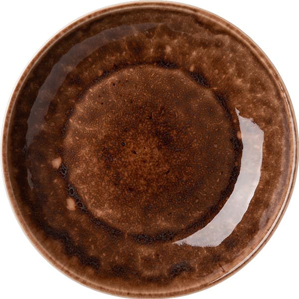 Тарелка для плова «Маррон Реативо»; фарфор; 1, 5л; D=300, H=15мм; коричнев., бежев.