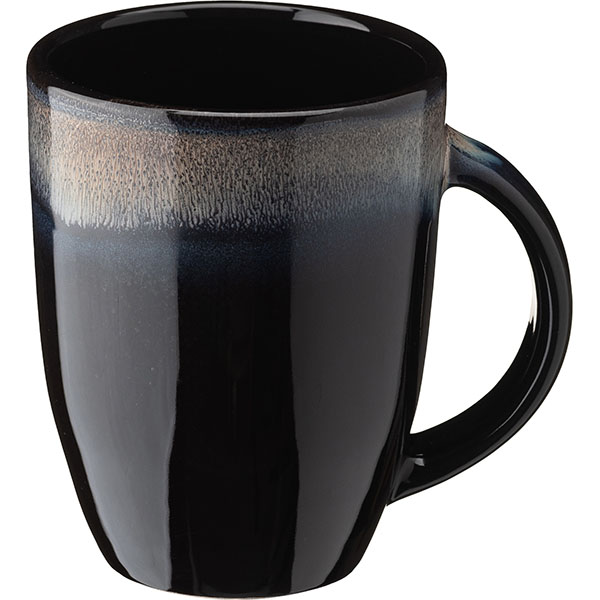 Чашка чайная «Пати»; фарфор; 300мл; D=80, H=105мм; серый, синий