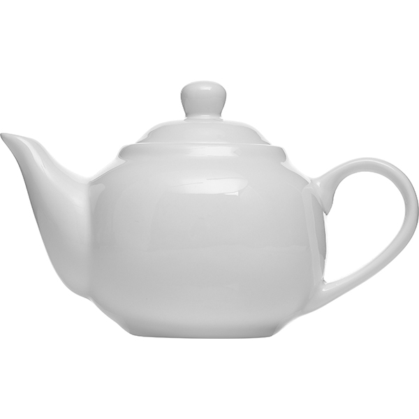 Чайник «Кунстверк»; фарфор; 250мл; D=63, H=90, L=155мм; белый