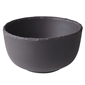 Салатник «Базальт»; керамика; 250мл; D=10, H=6см; черный, матовый