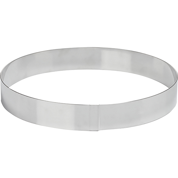 Кольцо кондитерское; сталь нержавеющая; D=220, H=35мм; металлический