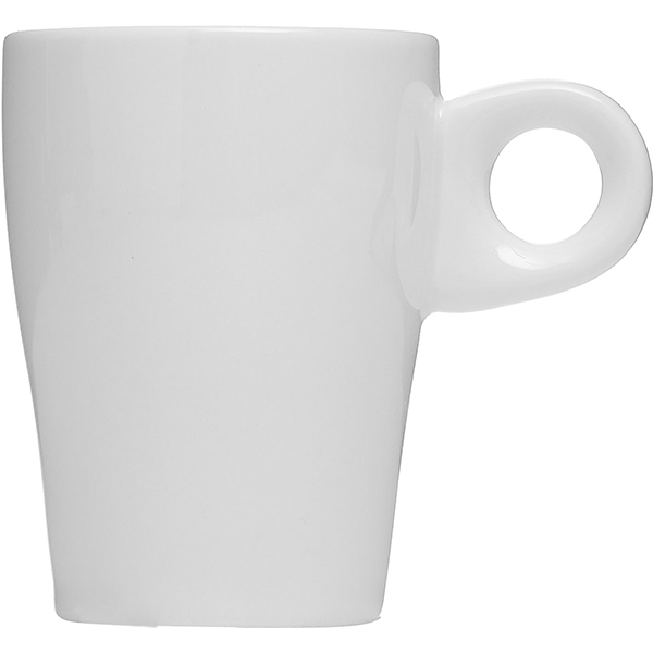 Чашка кофейная «Кунстверк»; фарфор; 80мл; D=52, H=70, L=75мм; белый