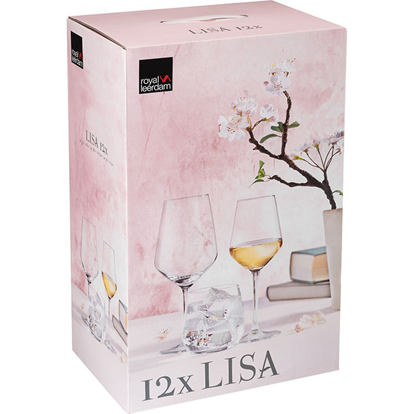 Набор бокалов для вина «Лиза»[12шт]  стекло  370мл Libbey