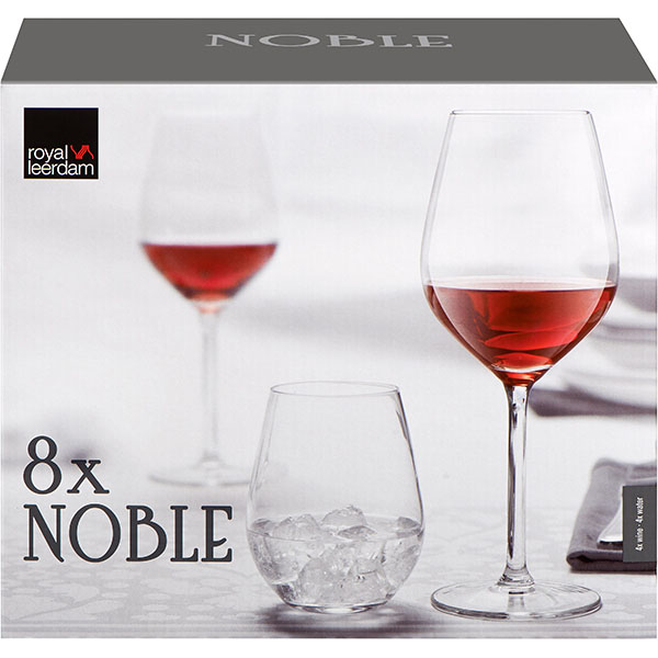 Набор бокалов для вина «Нобль» 500/350мл[8шт]; стекло; 0, 5л; прозрачный