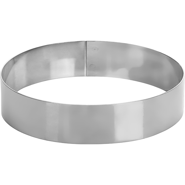 Кольцо кондитерское; сталь нержавеющая; D=160, H=35мм; металлический