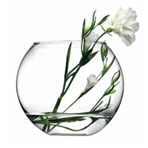 Ваза для цветов «Ботаника»; стекло; 6, 5л; D=16, H=19, B=22см