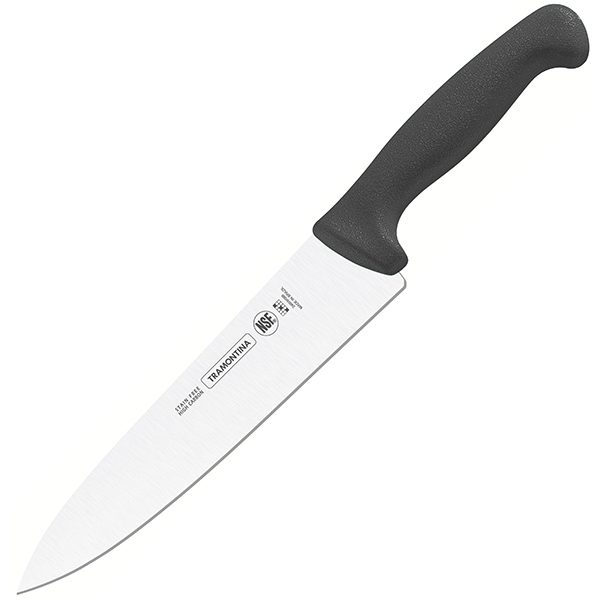 Нож поварской «Профешионал Мастер»; сталь нержавеющая, пластик; , L=37, 6/20см; черный