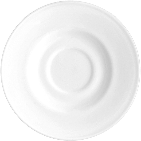 Блюдце «Кейрвейр»; стекло; D=160, H=18мм; белый