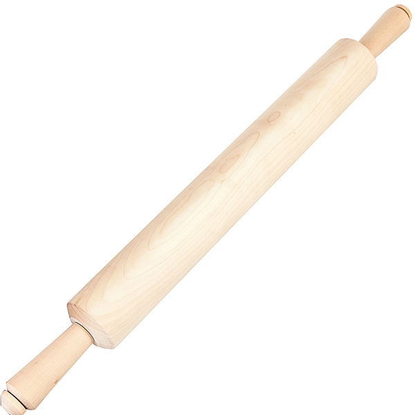 Скалка с вращающейся ручкой; берёза; D=7, L=70/50см; древесн.