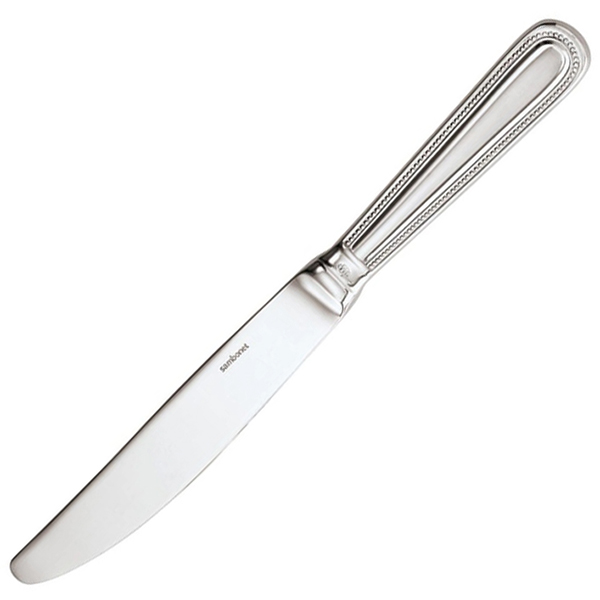 Нож столовый «Перлес»; сталь нержавеющая; , L=246, B=21мм; серебрян.
