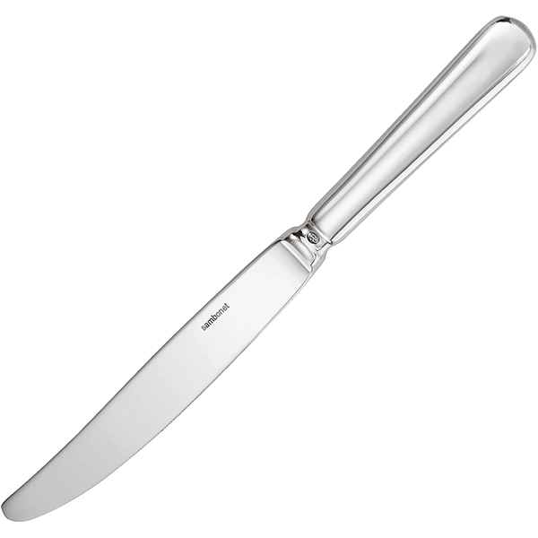Нож десертный «Багет»; сталь нержавеющая; , L=20, 4см; серебрян.