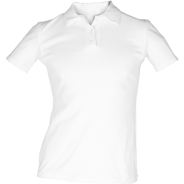 Рубашка поло женская, размер 42; хлопок; белый