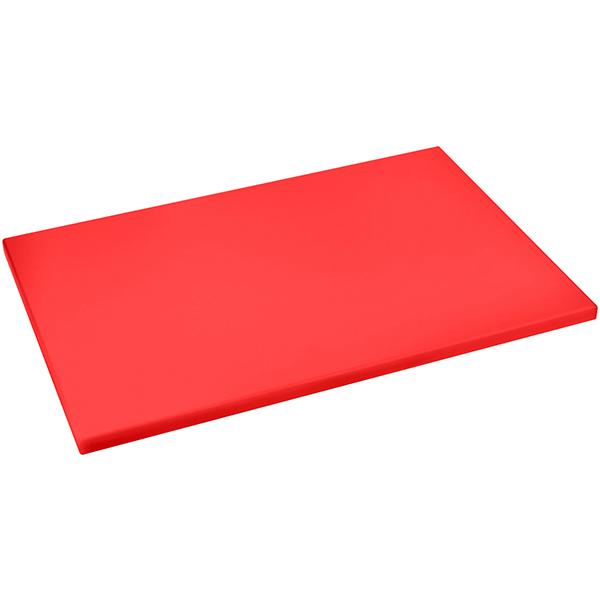 Доска разделочная; полиэтилен; , H=18, L=500, B=350мм; красный