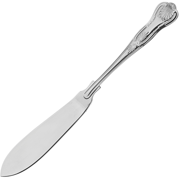 Нож для рыбы «Кингс Сильвер Плэйт»; сталь нержавеющая, серебро; , L=208, B=20мм; серебрян.
