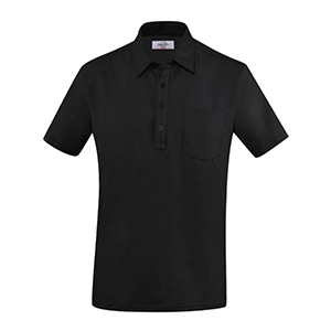 Рубашка поло мужская, размер XL; хлопок, эластан; черный